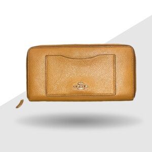 Coach Orange Leather Wallet